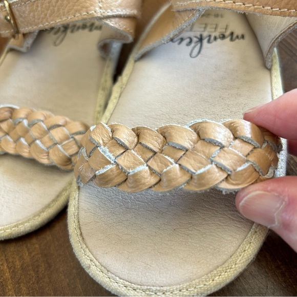 Monkey Feet Toddler Braided Leather Sandals. Size 18-24 months. - Picture 3 of 8